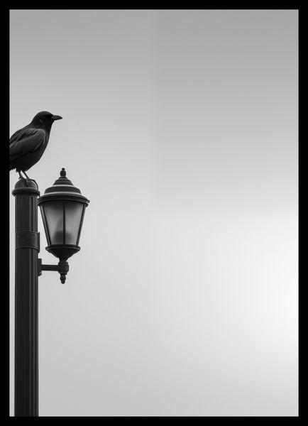 Plakat 64x90cm Samotny Postój Kruka zdjęcie 2