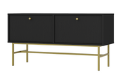 Nowoczesna Komoda RTV 2 Klapy TORO LOFT Czarny 120 cm LP 3 kolory