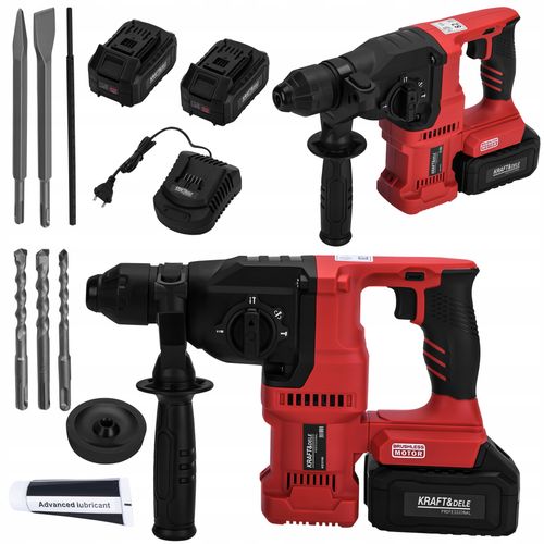 Młot Udarowy SDS Plus 3,5J Akumulatorowy 21V 2 x 4Ah Kraft&Dele na Arena.pl