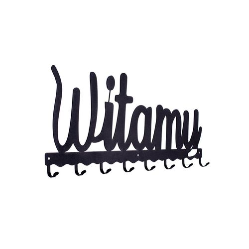 Wieszak ścienny Witamy czarny na Arena.pl