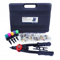 Nitownica do nitonakrętek SilverTools S10563 M5-M12 + zestaw nitów