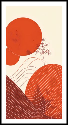 Plakat 50x100cm Ciepło Czerwieni na Arena.pl