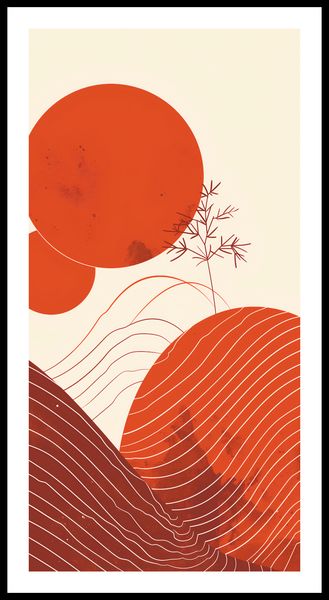 Plakat 50x100cm Ciepło Czerwieni zdjęcie 3