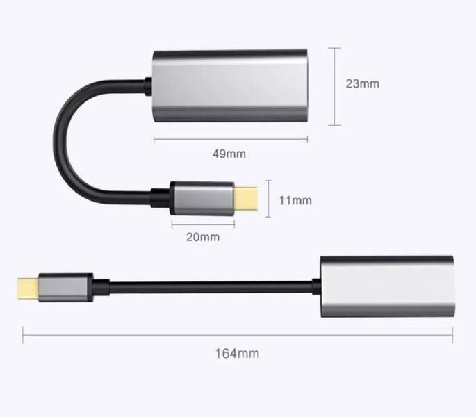 PRZEJŚCIÓWKA ADAPTER KABEL USB-C - HDMI FULL HD 4K zdjęcie 5