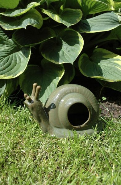 EKOLOGOCZNA PUŁAPKA NA ŚLIMAKI CERAMICZNA PUŁAPKA ŚLIMAK OZDOBA W OGRODZIE zdjęcie 5