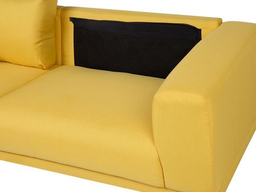 Sofa 3-osobowa żółta NIVALA na Arena.pl