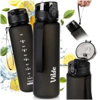 Bidon Butelka na Wodę Napoje Szczelna z Podziałką Sportowa Podróżna 650 ml