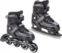 Rolki Łyżwy figurowe 2w1 Regulowane Croxer Optima Black 39-42