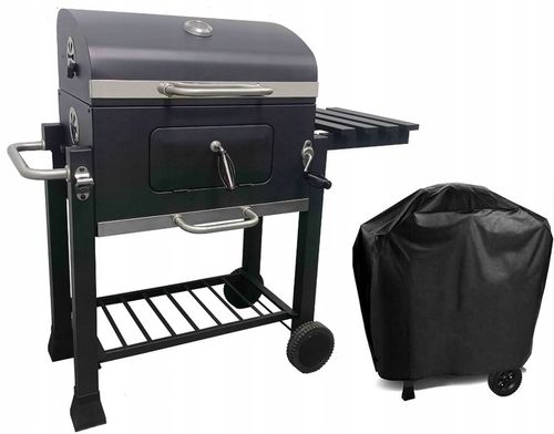 DE KRAFT GRILL WĘGLOWY ANGULAR RUSZT ŻELIWNY + POKROWIEC na Arena.pl