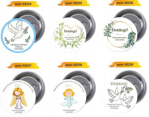 Przypinki buttony I KOMUNIA ŚWIĘTA AGATKI na Arena.pl