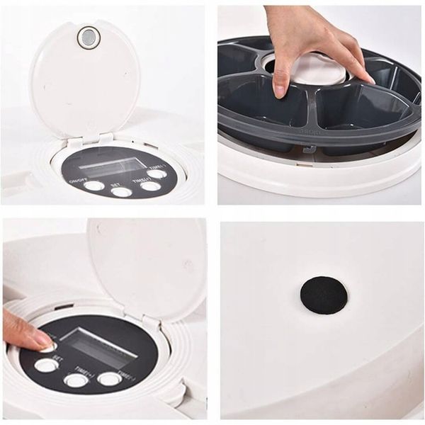 Automatyczny Podajnik Dozownik Karmy Dla Psa I Kota Miska Timer Czasowy zdjęcie 9