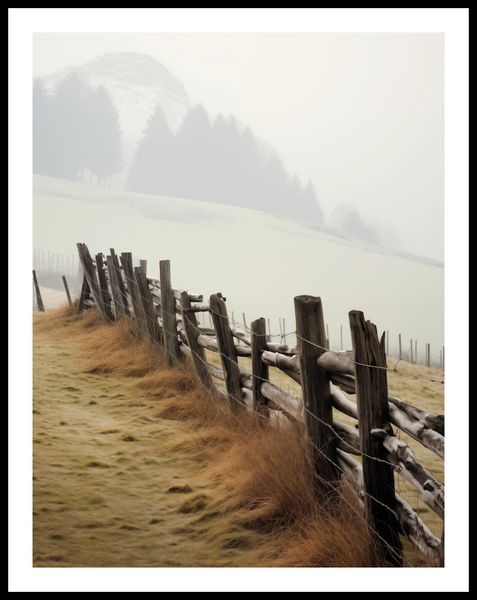 Plakat 50x65cm Spowity Mgłą zdjęcie 3