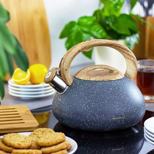 czajnik z gwizdkiem 2,7l klausberg kb-7250 granit wood na Arena.pl