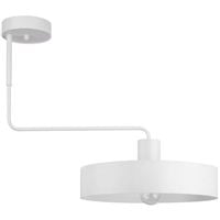 Natynkowa LAMPA sufitowa VASCO 31550 Sigma metalowa OPRAWA okrągły plafon na wysięgniku biały