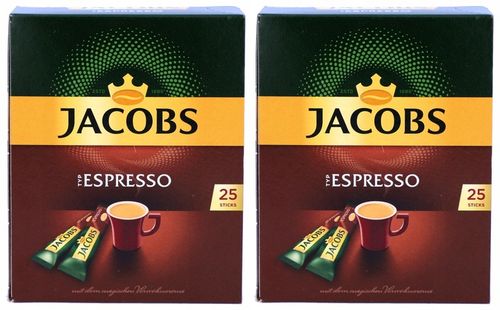 Kawa rozpuszczalna Jacobs Espresso w saszetkach 3x25 saszetek 45g z Niemiec na Arena.pl