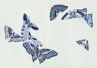 Plakat 100x70cm Butterfly 8, Sekka Japoński Vintage do Salonu