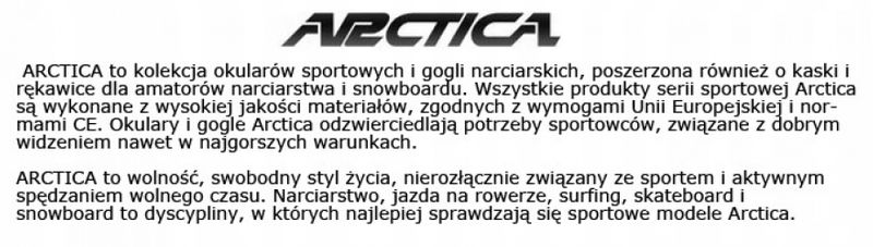 Okulary arctica s-250a sportowe polaryzacyjne na Arena.pl