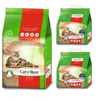 Cat's Best Original 40L (30+5+5) Żwirek Drewniany Dla Kota Zbrylający 17,2k