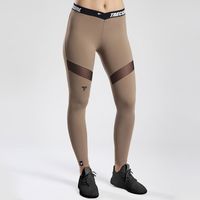 Trec - Leginsy damskie TW LEGGINGS TRECGIRL 030 DUAL MESH CARAMEL L