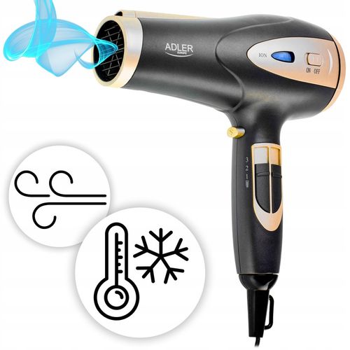 SUSZARKA DO WŁOSÓW Z DYFUZOREM JONIZACJĄ WIELOFUNKCYJNA ZIMNY NAWIEW na Arena.pl