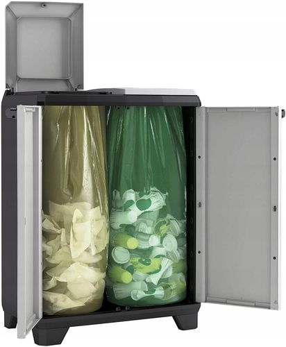 SZAFKA DO SEGREGACJI ODPADÓW SPLIT BASIC 110L 241065 KETER na Arena.pl