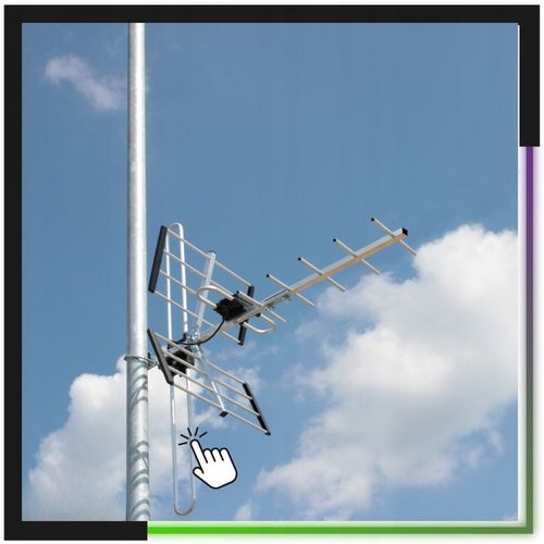 Antena do TV naziemnej DVB-T2 COMBO MUX-8 VHF/UHF zewnętrzna 4K LTE na Arena.pl