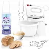 BOSCH MIKSER RĘCZNY ROBOT z MISĄ CleverMixx 375W + IRON ŻELAZKO W SPRAYU