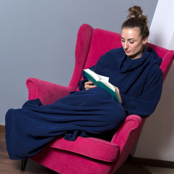 Kocyko-szlafrok Granatowy dla Mężczyzn zdjęcie 4