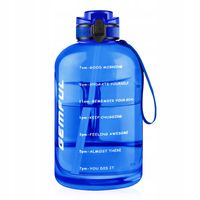 Butelka z Pomiarem Czasu 3000 ml Nieprzepuszczająca na Fitness i Sport