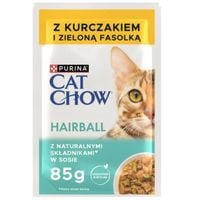 karma mokra dla kota purina cat chow hairball kurczak z zieloną fasolką 85g