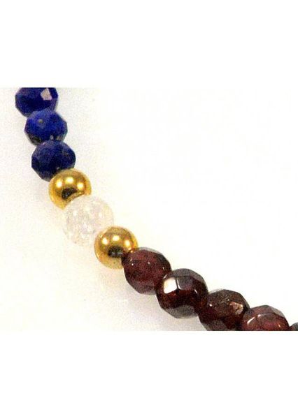 Bransoletka Granat Lapis 925 zdjęcie 2