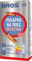 4x Pułapka feromonowa do garderoby na mole odzieżowe BROS DUO + 8 lepy