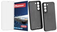 Szkło hybrydowe ochronne + etui MEGARA do Samsung GALAXY S22 obudowa