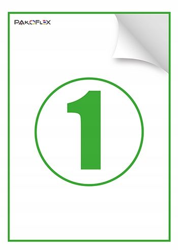 Naklejki A4 210x297 mm, do drukarki cyfrowej laserowej atrament - 100 ark. na Arena.pl