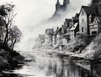 Plakat 65x50cm Mglisty Refleks