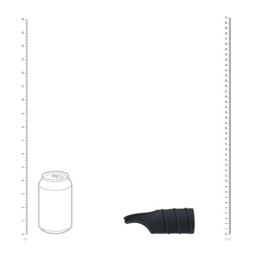 Silicone Cockring And Ribbed Sleeve - Black na Arena.pl