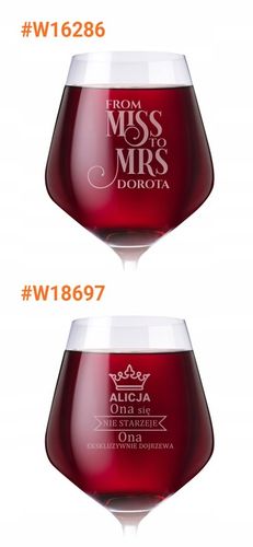 Kieliszek do Wina Krosno Prezent na Urodziny 18-99 Elegancki Duży 860 ml na Arena.pl