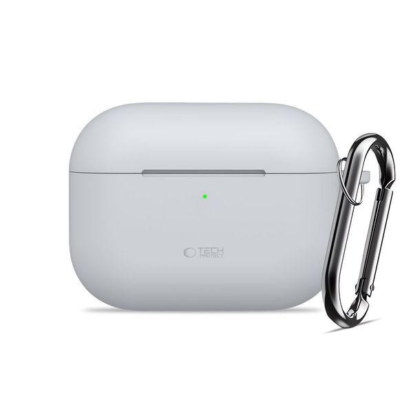 tech-protect silicone hook apple airpods pro 3 crayon grey zdjęcie 2