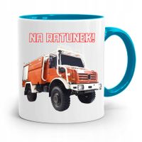 Kubek Błękitny Dla Strażaka Na Ratunek Z Nadrukiem Ze Zdjęciem