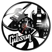 Zegar ścienny z płyty winylowej Gibson 877.14