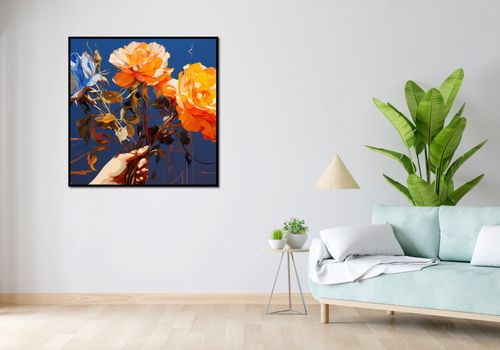 Plakat 100x100cm Żywy Uścisk na Arena.pl