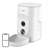 2 x Dozownik Karmy Dogness F15 WiFi 4L Kamera HD Dla Psa Biały