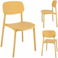 krzesło lara musztardowe