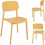 krzesło lara musztardowe