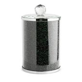 Pojemnik do przechowywania z glamour VENTOSA 10X10X17 zielony + czarny
