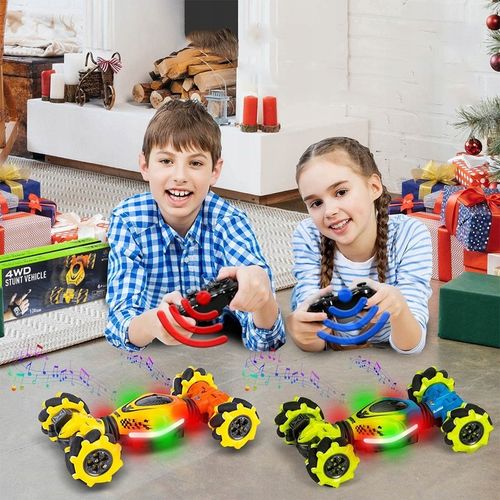 RC SAMOCHÓD KASKADERSKI ZE STEROWANIEM RĘCZNYM 2,4 GHZ OBRÓT O 360° + 2 AKU na Arena.pl