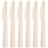 6x Noże Plastikowe Obiadowe Stołowe Wielorazowe Turystyczne Piknikowe