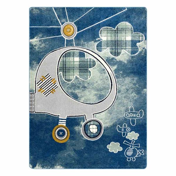 RUG/LU/TINIES/HELICOPTER/BLUE/80x150 zdjęcie 1