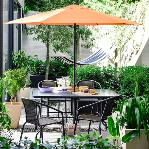 Stół ogrodowy szklany metalowy duży 140x80 cm na Arena.pl