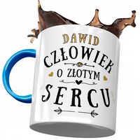 Kubek Błękitny Dla Dawida Kolegi Męża Na Prezent Z Nadrukiem Ze Zdjęciem